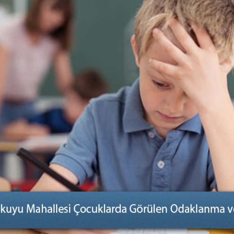 Adana - Karakuyu Mahallesi Çocuklarda Görülen Odaklanma ve Dikkat Süreleri